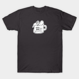 Coffee, Books, & Ghosts Logo T-Shirt